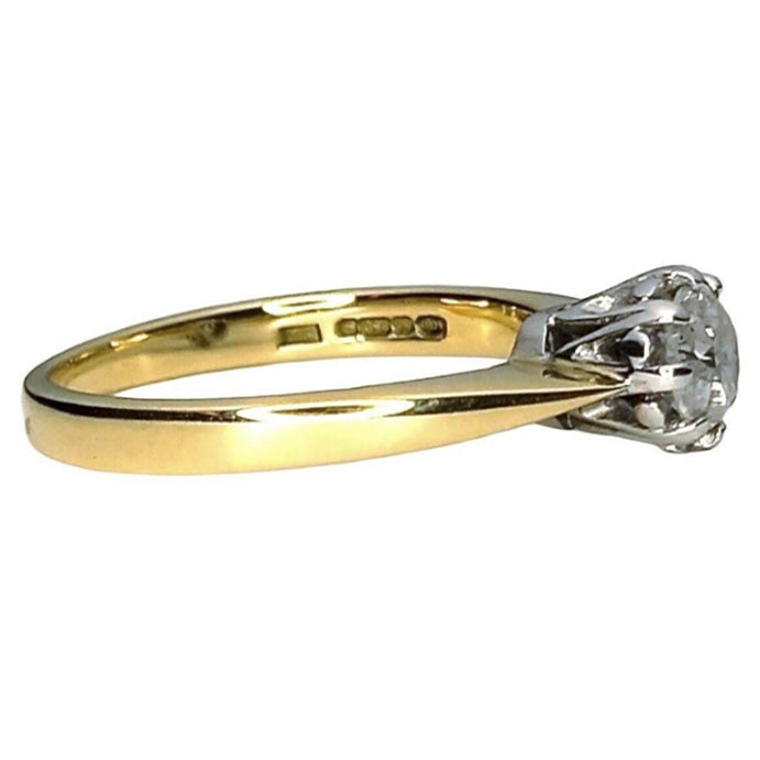 Pre-owned 18ct Gold 0.50ct Diamond Solitaire Ring