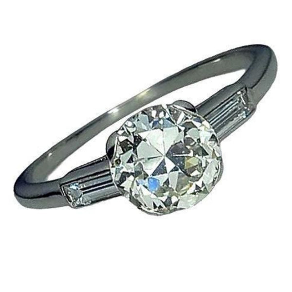 Vintage Transitional & Baguette Cut Diamond Ring