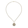 Pre-owned 9ct Gold Pearl & Sapphire Pendant