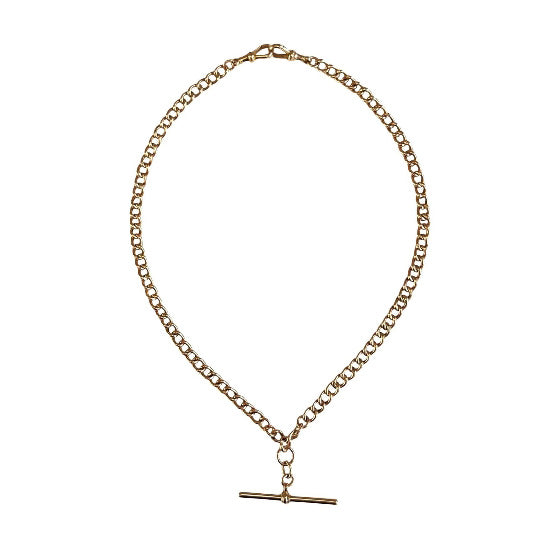 Vintage Old-Gold 16 Inch Albert Chain