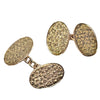 Antique 9ct Gold Patterned Cufflinks