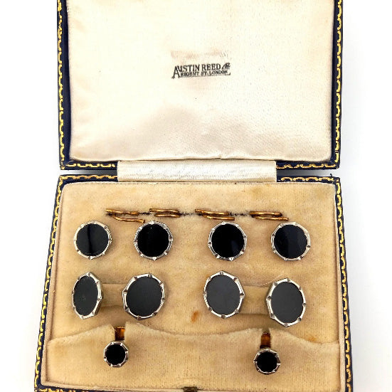 Vintage 'Austin Reed' Dress Stud & Cufflinks Set