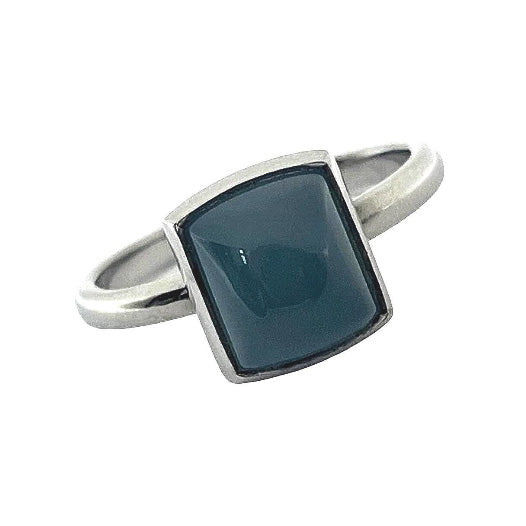 Pre-owned 18ct White-gold Aquamarine Ring