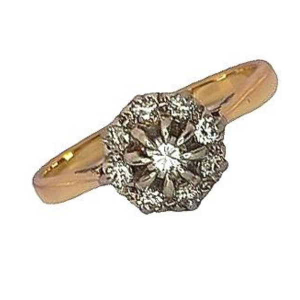Vintage Diamond Cluster Ring