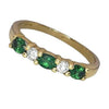 Pre-owned 18ct Gold Tsavorite & Diamond Ring