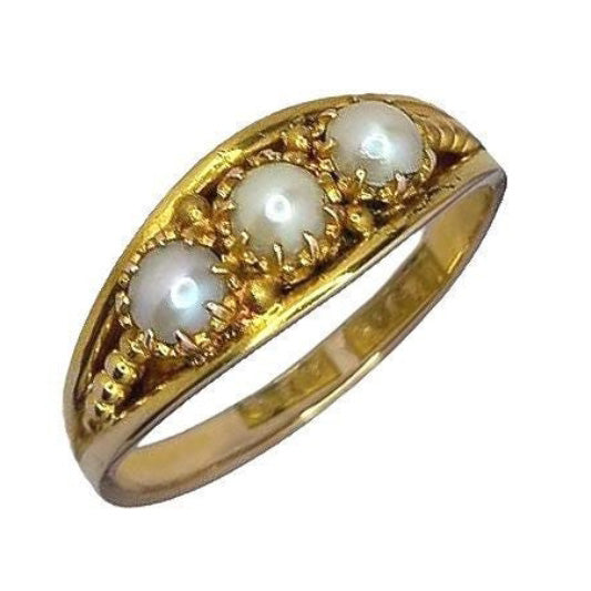 Vintage Pearl Trilogy Ring