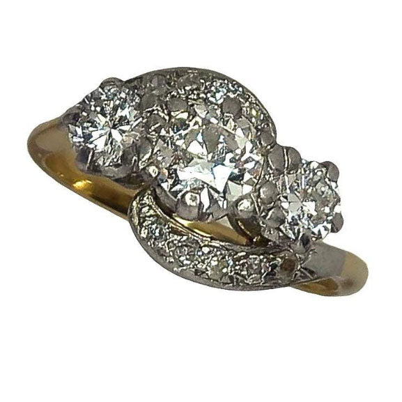 Vintage Diamond Trilogy Ring