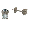 Pre-owned Platinum Diamond Stud Earrings
