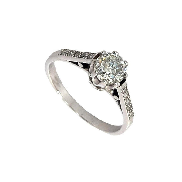 Pre-owned Platinum Diamond Ring