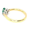 Pre-owned 18ct Gold Emerald & Diamond Ring