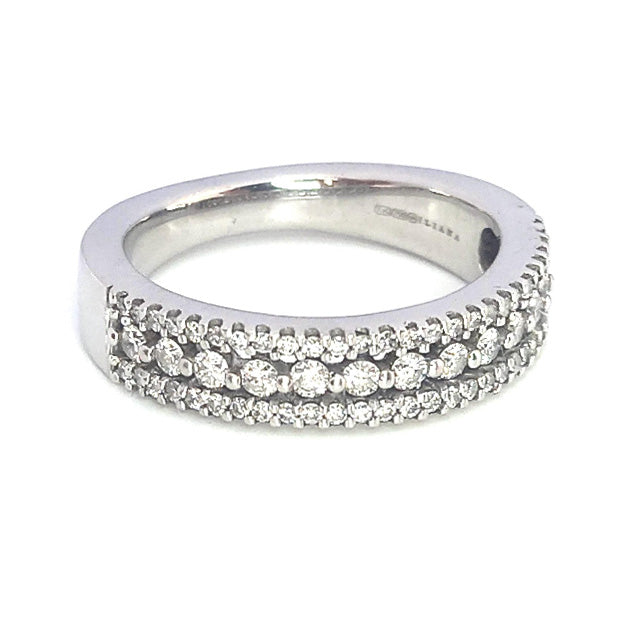 Pre-owned 18ct White-Gold Diamond Ring