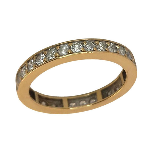 Pre-owned 18ct Gold Diamond Full Eternity Ring