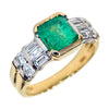 Pre-Owned Emerald & Diamond Ring