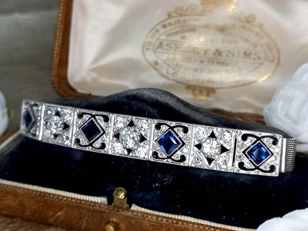 Vintage Sapphire & Diamond Bracelet
