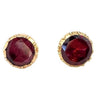 Vintage Garnet Stud Earrings