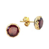 Vintage Garnet Stud Earrings