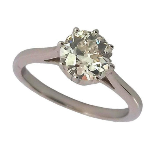 Pre-owned Platinum 1.24ct Diamond Soliatire Ring