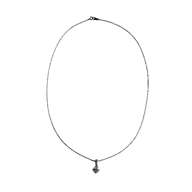 Pre-owned Platinum 1.15ct European-Cut Diamond Necklace