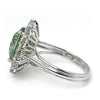 Pre-owned Tourmaline & Diamond Cluster Ring