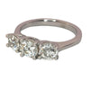 Pre-owned Platinum Old-Cut Diamond Trilogy Ring