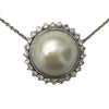 Pre-Owned Mabé Pearl & Diamond Pendant