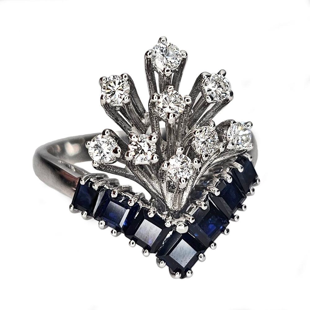 Pre-Owned Sapphire & Diamond Ring