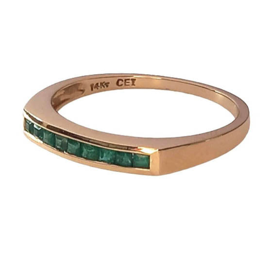Pre-owned Emerald Eternity Ring