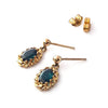Pre-owned 9ct Gold Green Tourmaline Earrings