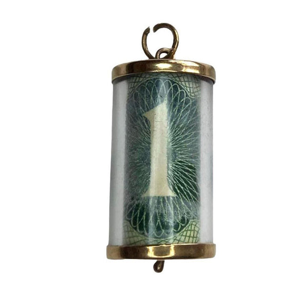 Vintage 9ct Gold One Pound Note Charm