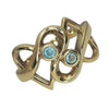 Pre-owned 9ct Gold Blue Topaz 'Clogau' Ring