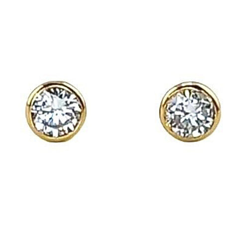 Pre-owned 18ct Gold 0.24cts Diamond Stud Earrings
