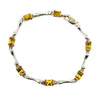 Pre-owned 9ct Gold Citrine & Diamond Bracelet