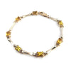 Pre-owned 9ct Gold Citrine & Diamond Bracelet