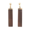 Pre-owned 9ct Gold Smokey Quartz Earrings