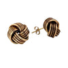Pre-owned 9ct Gold Knot Stud Earrings
