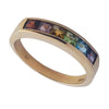9ct Gold Multi-Stone Rainbow Ring