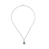 18ct White Gold Sapphire & Diamond Necklace