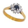 Pre-owned 18ct God Sapphire & Diamond Ring