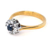 Pre-owned 18ct God Sapphire & Diamond Ring