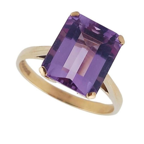 Pre-owned 9ct Gold Amethyst Ring