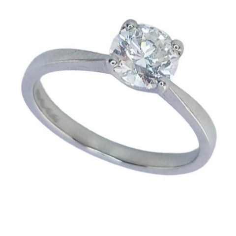 Pre-owned Platinum Diamond Soliatire Ring