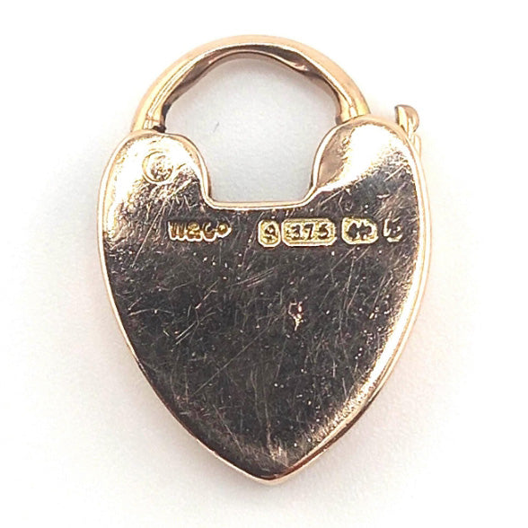 Vintage 9ct Gold Padlock Clasp