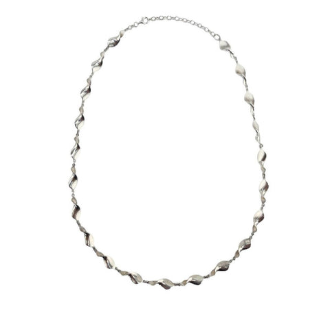 Pre-owned Silver Twist-Link Necklace