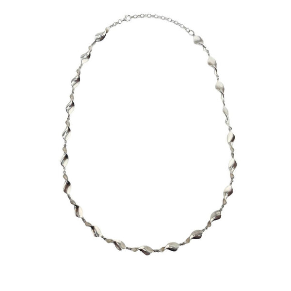 Pre-owned Silver Twist-Link Necklace