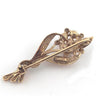 Vintage 9ct Gold Pearl & Diamond Brooch