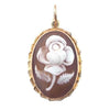 Vintage Cameo Rose Pendant