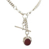 Vintage Silver Pocketwatch Chain with Swivel Fob