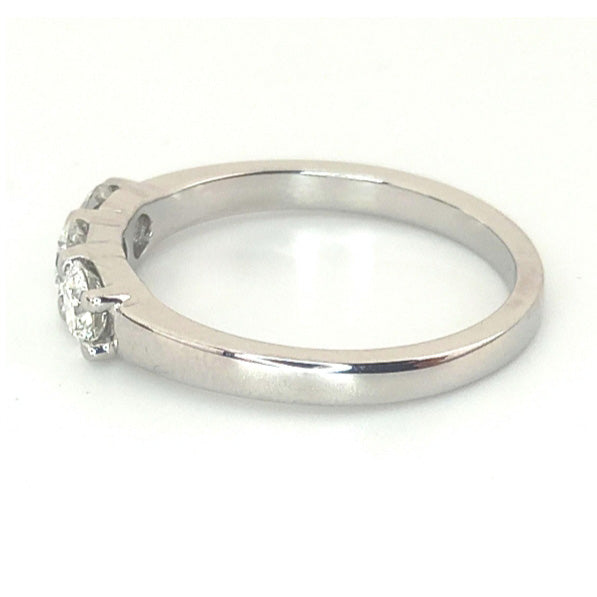 Pre-owned 18ct White-Gold Diamond Trilogy Ring