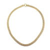 Pre-owned 9ct Gold Woven Necklace 18 Inch
