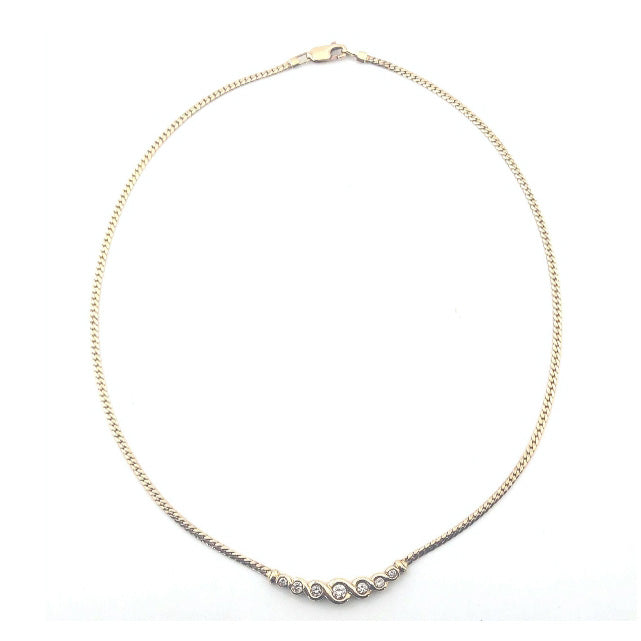 Pre-owned 9ct Gold Diamond Collarette
